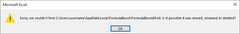 Cannot Find xll